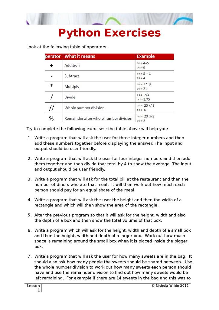 project stem python assignment 5